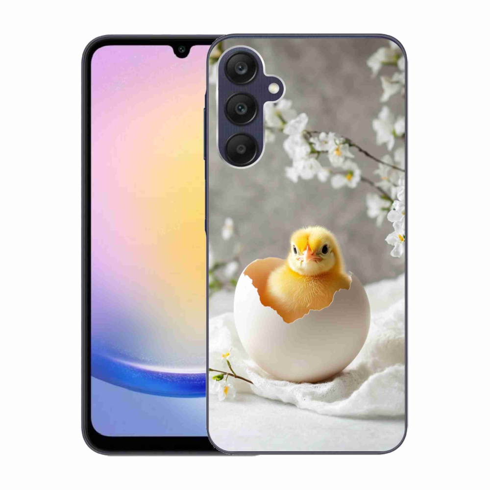 Gelový kryt mmCase na Samsung Galaxy A25 5G - kuřátko