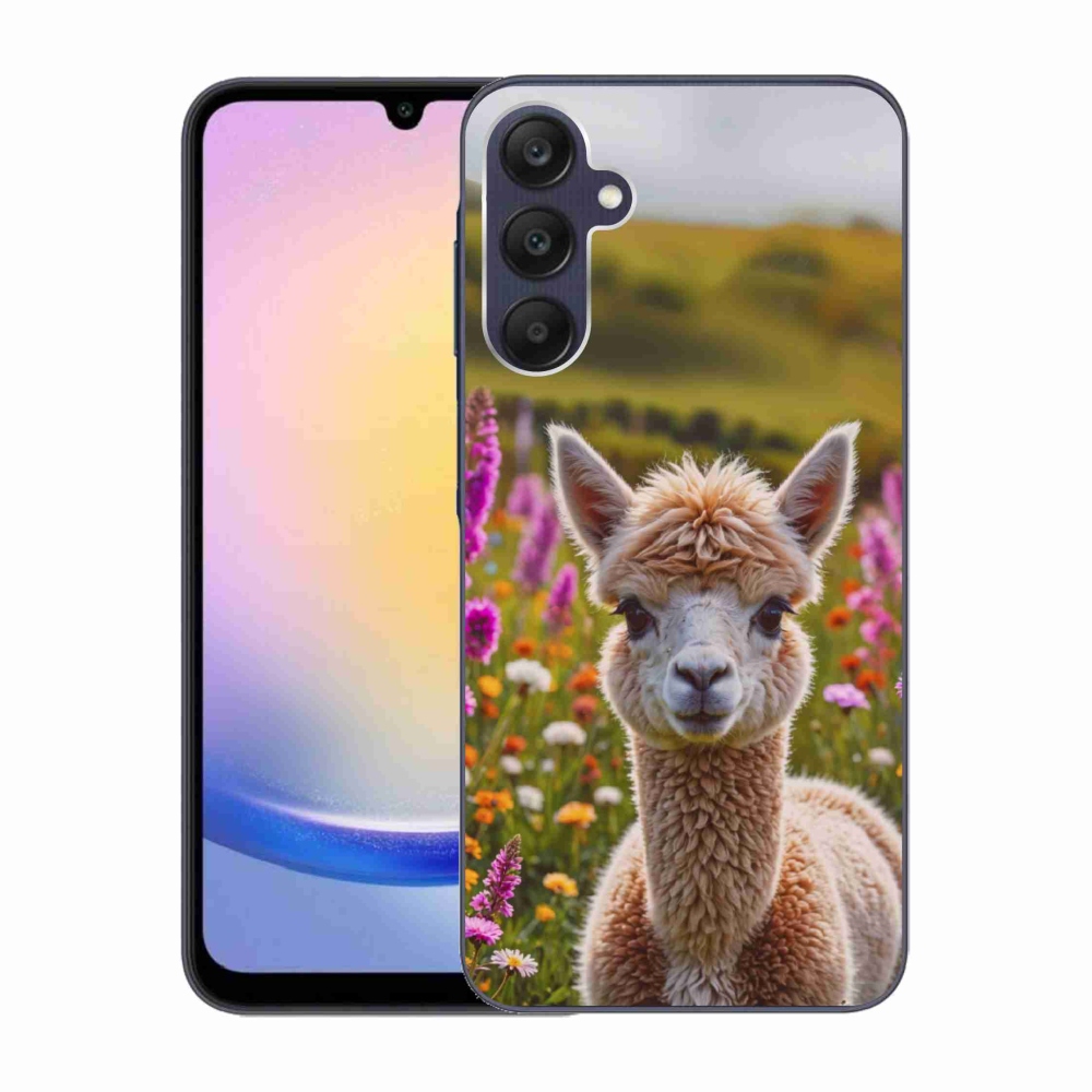 Gelový kryt mmCase na Samsung Galaxy A25 5G - lama na louce