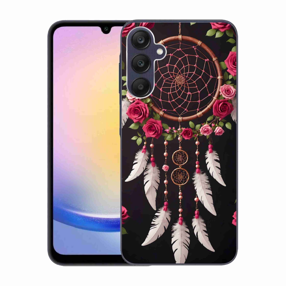 Gelový kryt mmCase na Samsung Galaxy A25 5G - lapač snů s růžemi