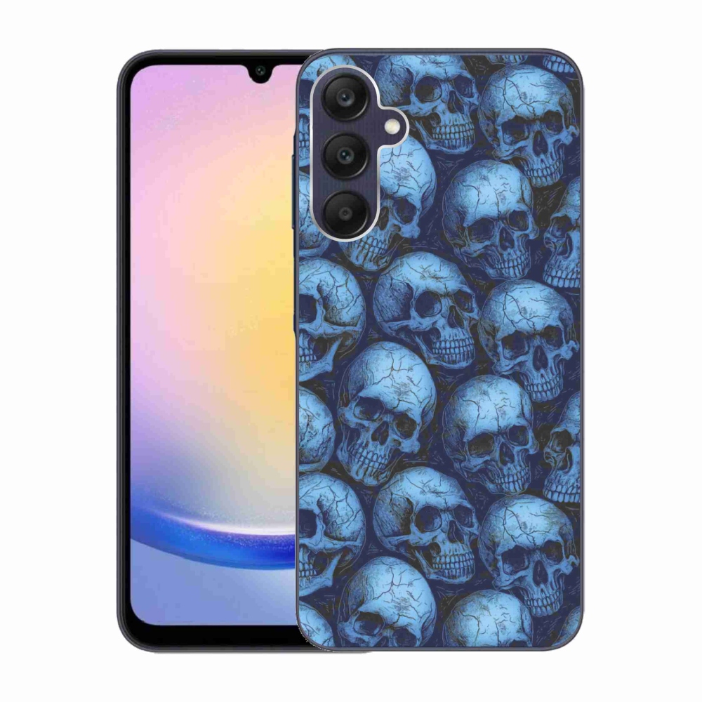 Gelový kryt mmCase na Samsung Galaxy A25 5G - lebky