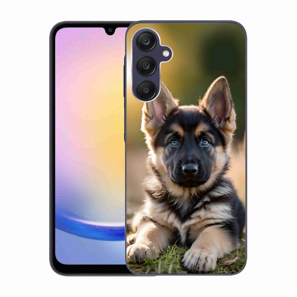 Gelový kryt mmCase na Samsung Galaxy A25 5G - německý ovčák v přírodě
