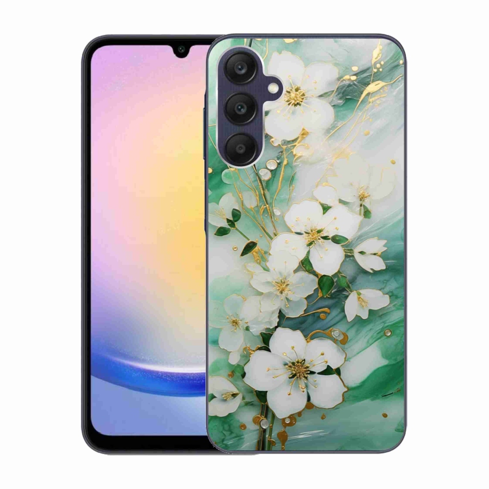 Gelový kryt mmCase na Samsung Galaxy A25 5G - něžné květy