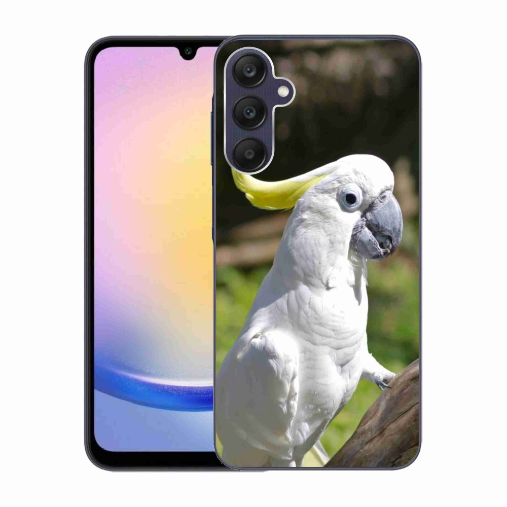 Gelový kryt mmCase na Samsung Galaxy A25 5G - papoušek kakadu 2