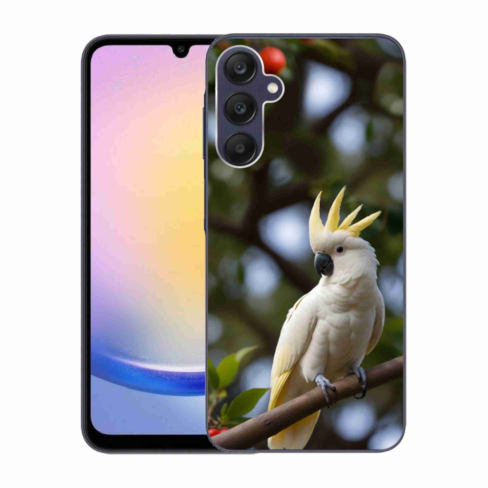 Gelový kryt mmCase na Samsung Galaxy A25 5G - papoušek kakadu 3