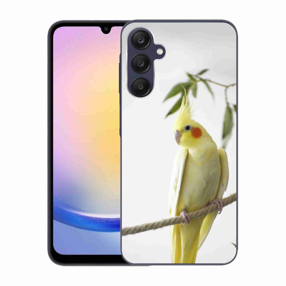 Gelový kryt mmCase na Samsung Galaxy A25 5G - papoušek korela chocholatá