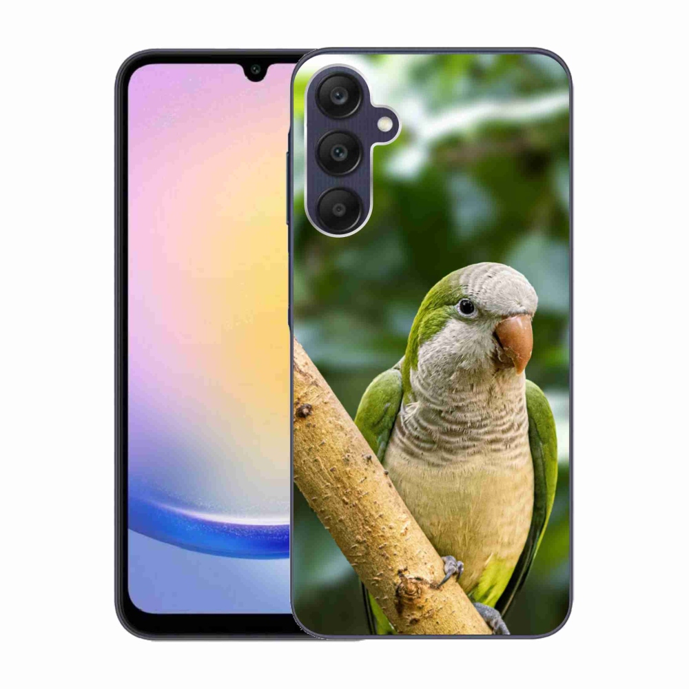 Gelový kryt mmCase na Samsung Galaxy A25 5G - papoušek mníšek