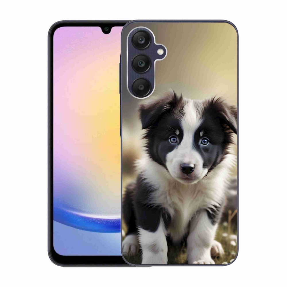 Gelový kryt mmCase na Samsung Galaxy A25 5G - roztomilá border kolie