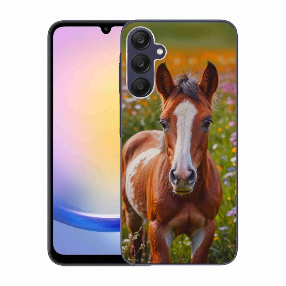 Gelový kryt mmCase na Samsung Galaxy A25 5G - roztomilé hříbě