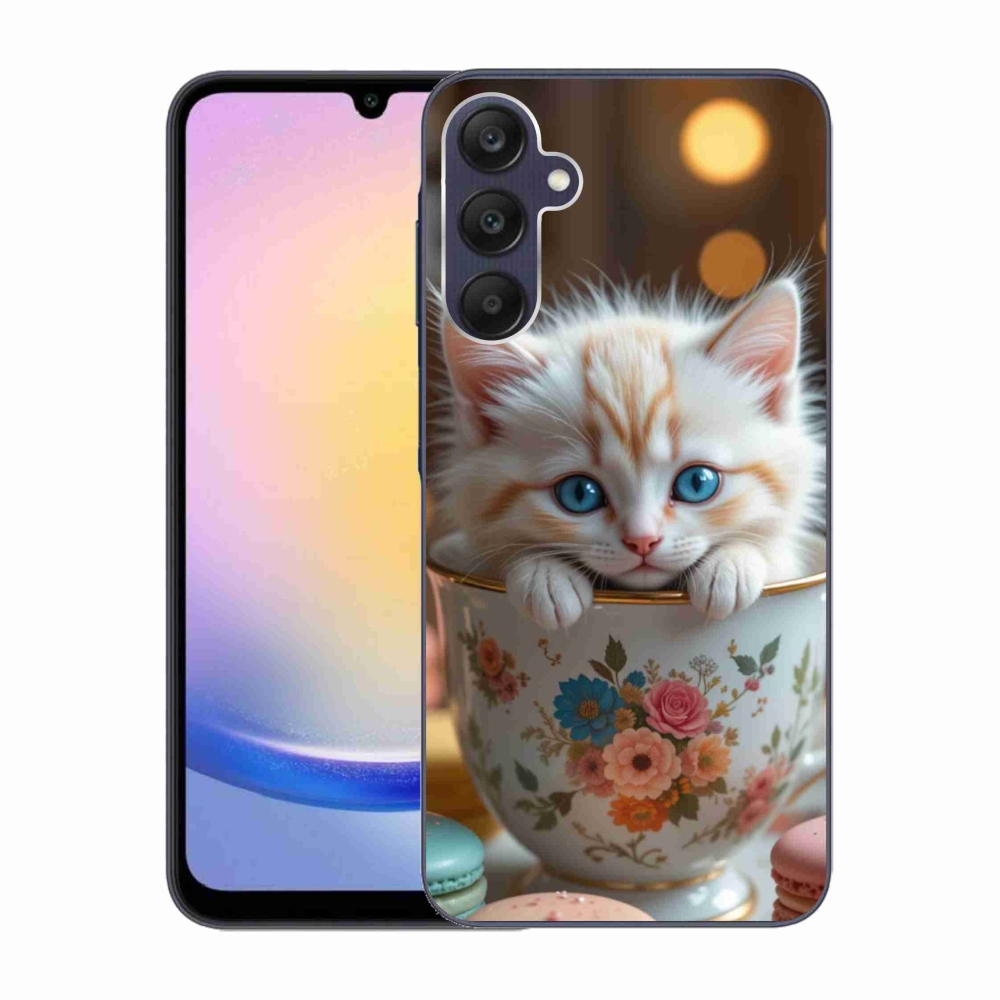 Gelový kryt mmCase na Samsung Galaxy A25 5G - roztomilé kotě 6