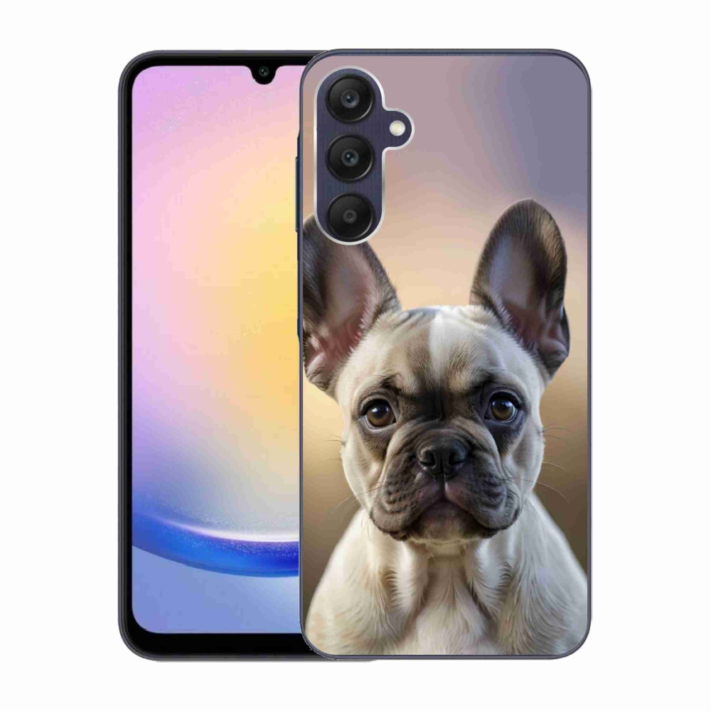 Gelový kryt mmCase na Samsung Galaxy A25 5G - roztomilý francouzský buldoček