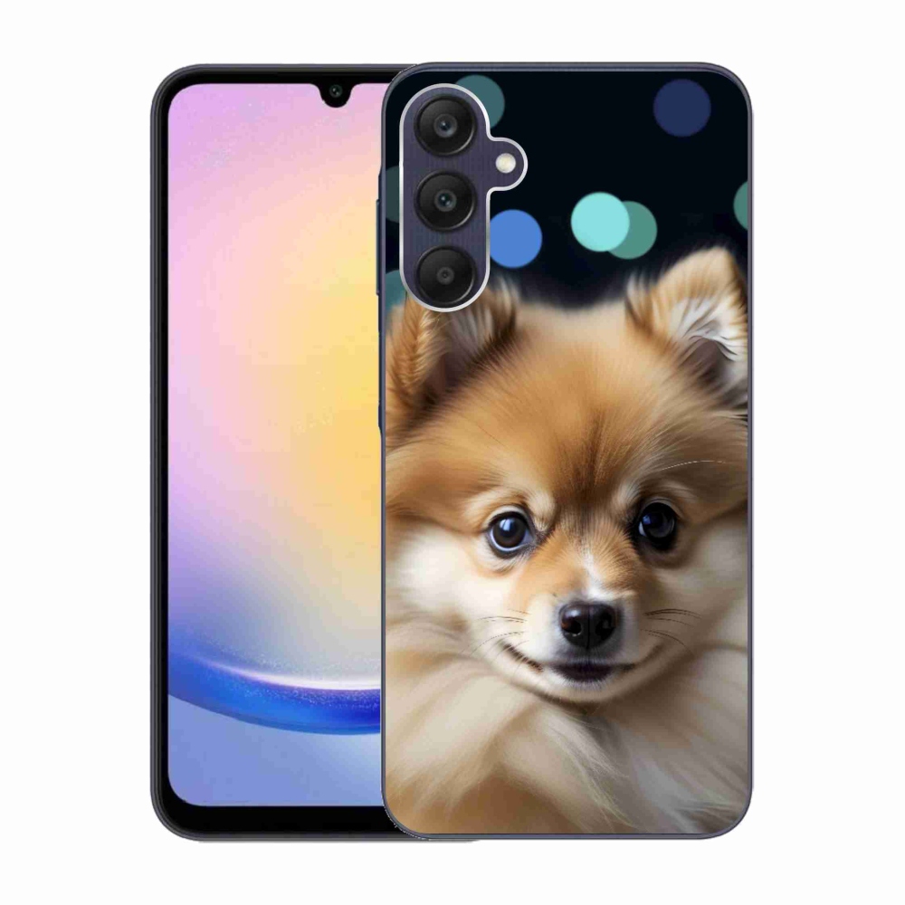 Gelový kryt mmCase na Samsung Galaxy A25 5G - roztomilý pomeranian
