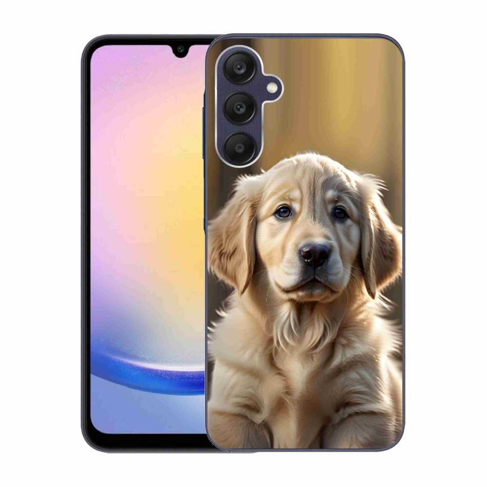 Gelový kryt mmCase na Samsung Galaxy A25 5G - roztomilý zlatý retrívr