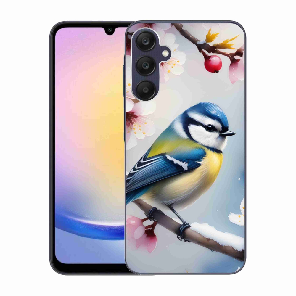 Gelový kryt mmCase na Samsung Galaxy A25 5G - sýkorka