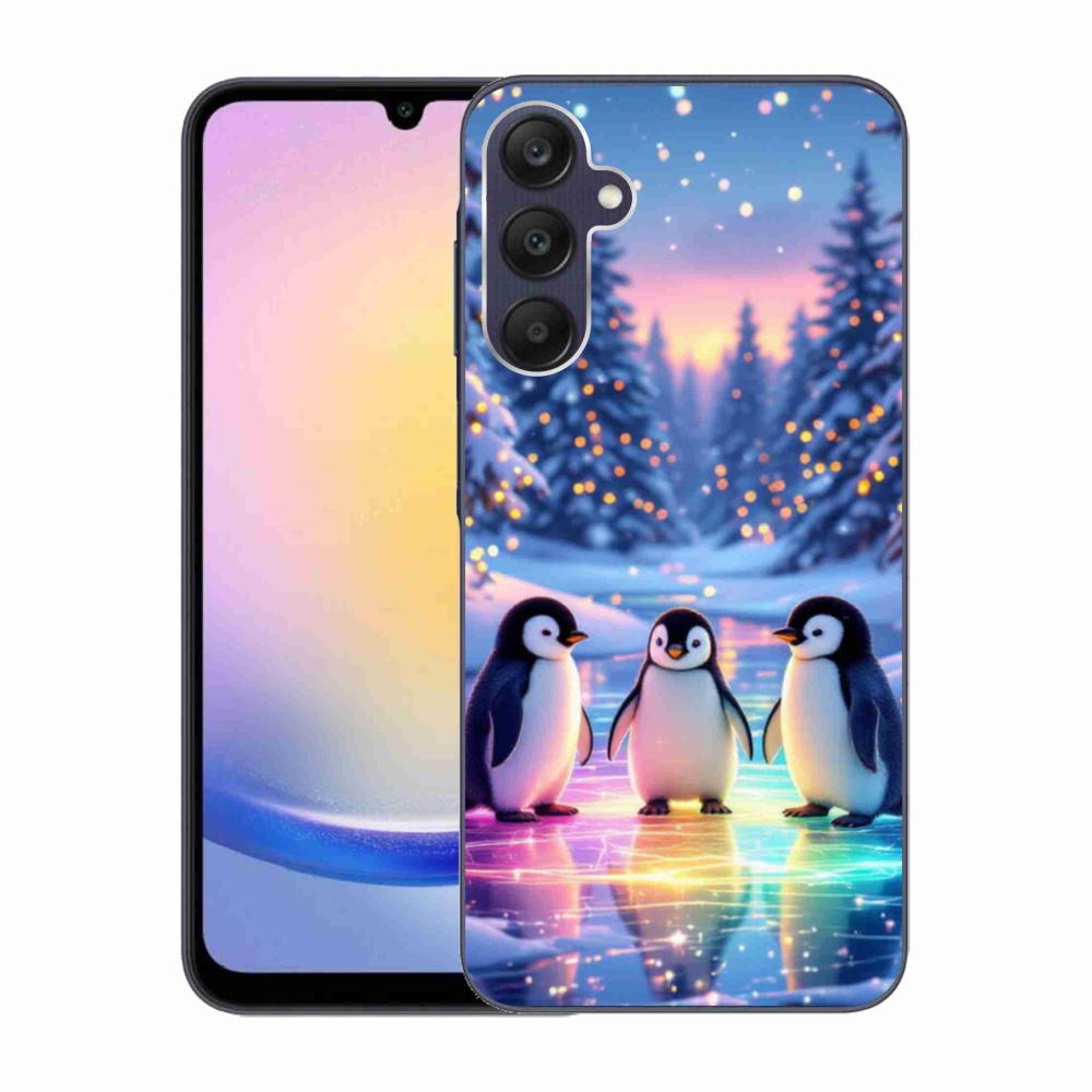 Gelový kryt mmCase na Samsung Galaxy A25 5G - tučnáci