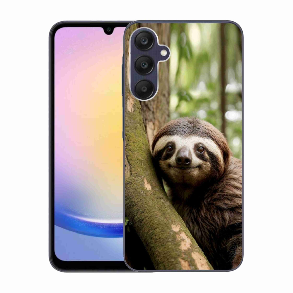 Gelový kryt mmCase na Samsung Galaxy A25 5G - usměvavý lenochod