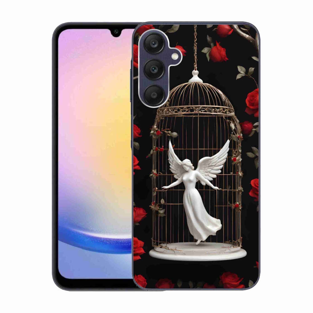 Gelový kryt mmCase na Samsung Galaxy A25 5G - uvězněný anděl