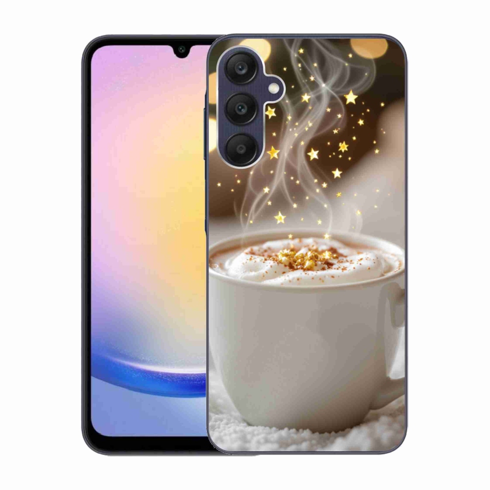 Gelový kryt mmCase na Samsung Galaxy A25 5G - vánoční horký nápoj