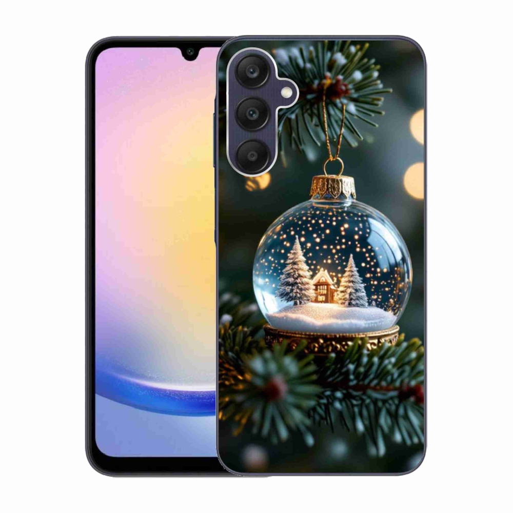 Gelový kryt mmCase na Samsung Galaxy A25 5G - vánoční koule 2