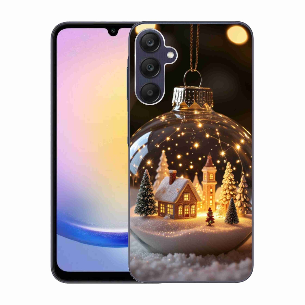 Gelový kryt mmCase na Samsung Galaxy A25 5G - vánoční koule 3
