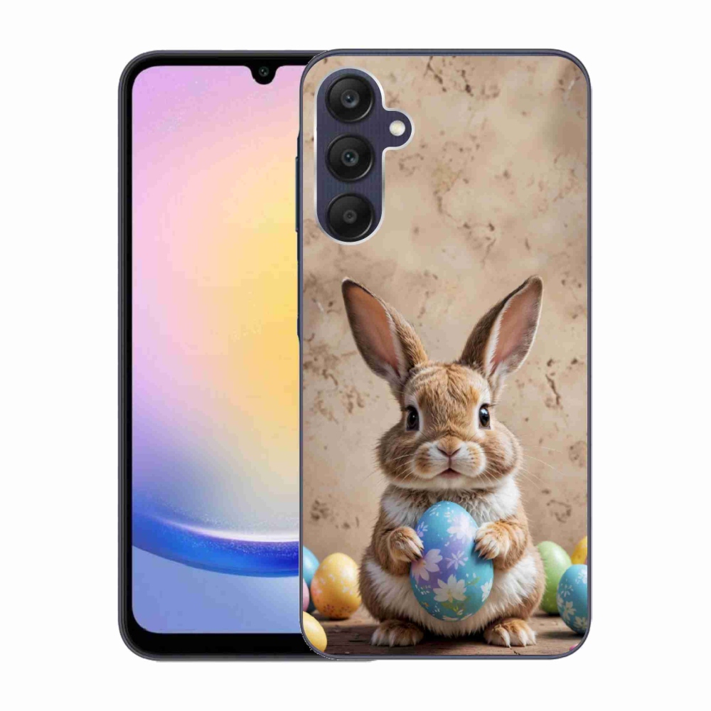 Gelový kryt mmCase na Samsung Galaxy A25 5G - velikonoční králíček