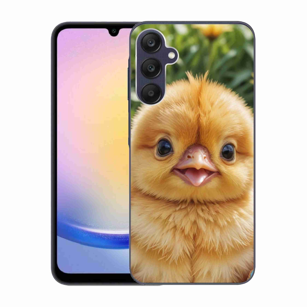 Gelový kryt mmCase na Samsung Galaxy A25 5G - veselé kuřátko
