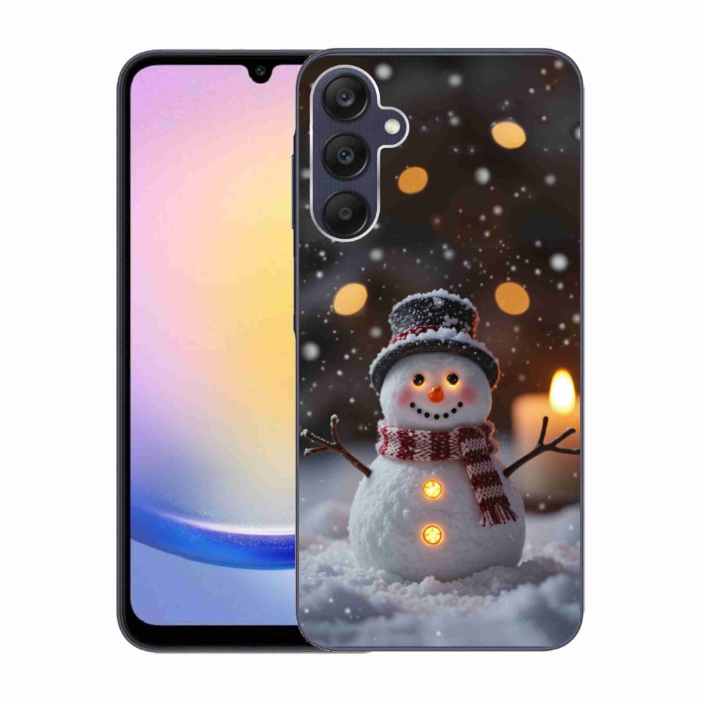 Gelový kryt mmCase na Samsung Galaxy A25 5G - veselý sněhulák