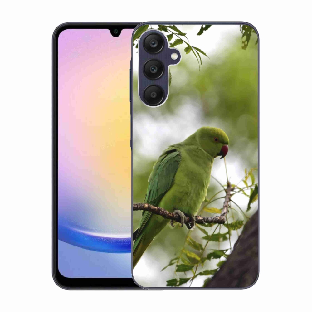 Gelový kryt mmCase na Samsung Galaxy A25 5G - zelený papoušek