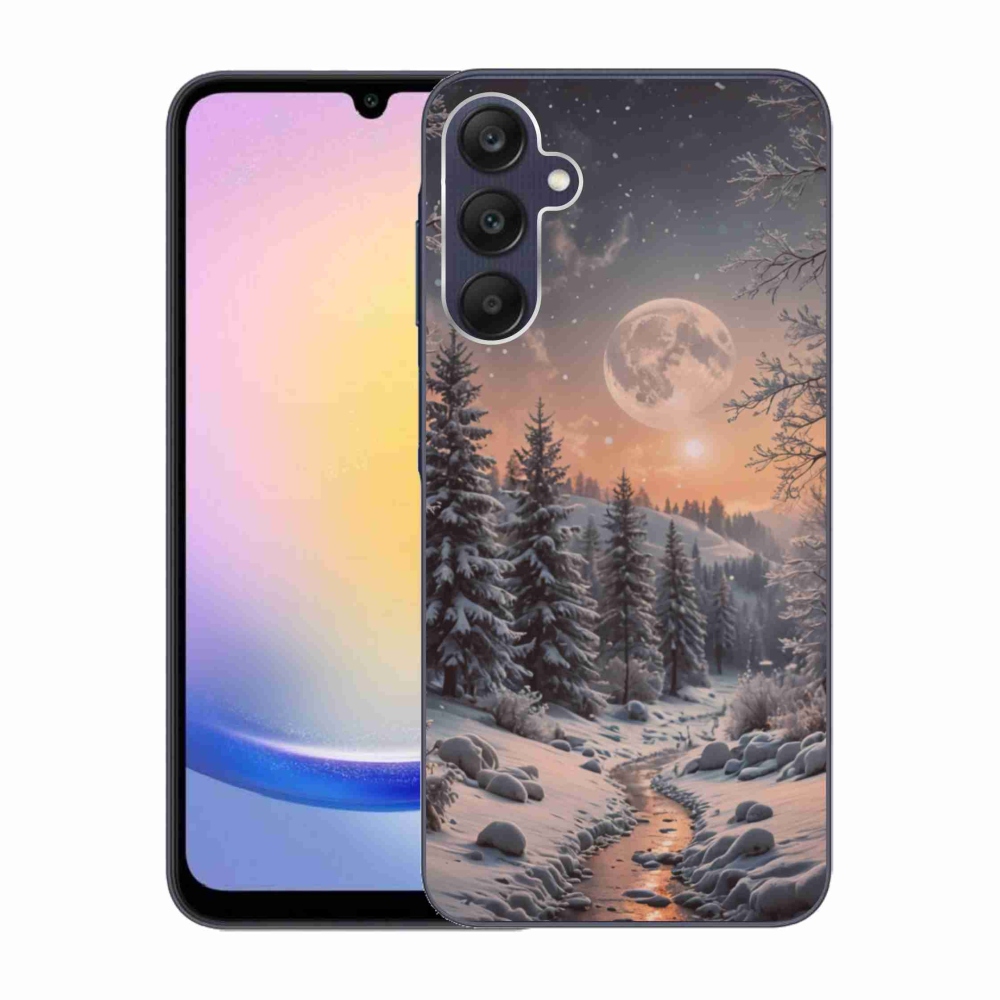 Gelový kryt mmCase na Samsung Galaxy A25 5G - zimní krajina 2