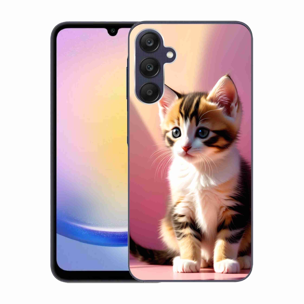 Gelový kryt mmCase na Samsung Galaxy A25 5G - zvědavé kotě 2