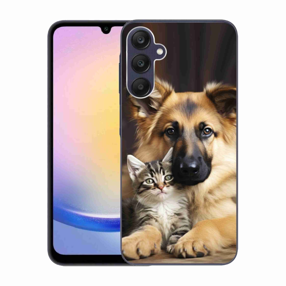 Gelový kryt mmCase na Samsung Galaxy A25 5G - zvířecí přátelství