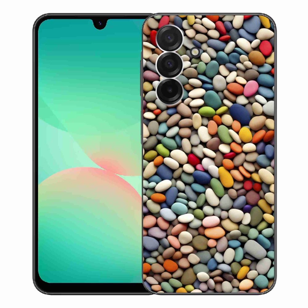Gelový kryt mmCase na Samsung Galaxy A26 5G - barevné kamínky 2