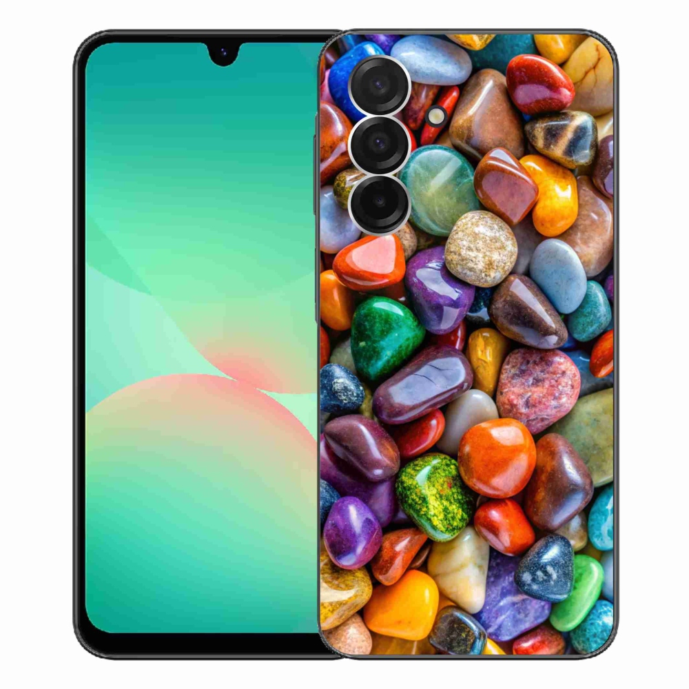 Gelový kryt mmCase na Samsung Galaxy A26 5G - barevné kamínky