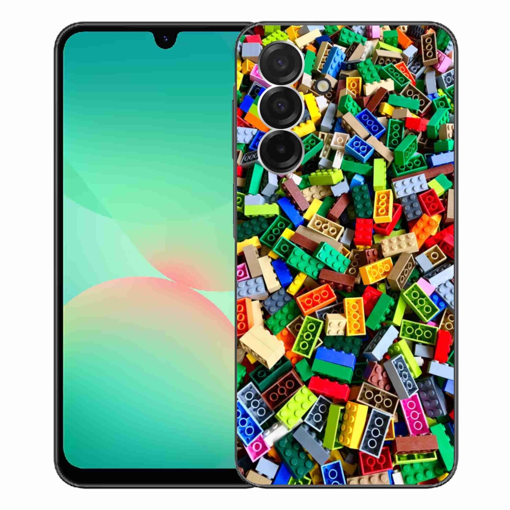 Gelový kryt mmCase na Samsung Galaxy A26 5G - barevné stavební kostky