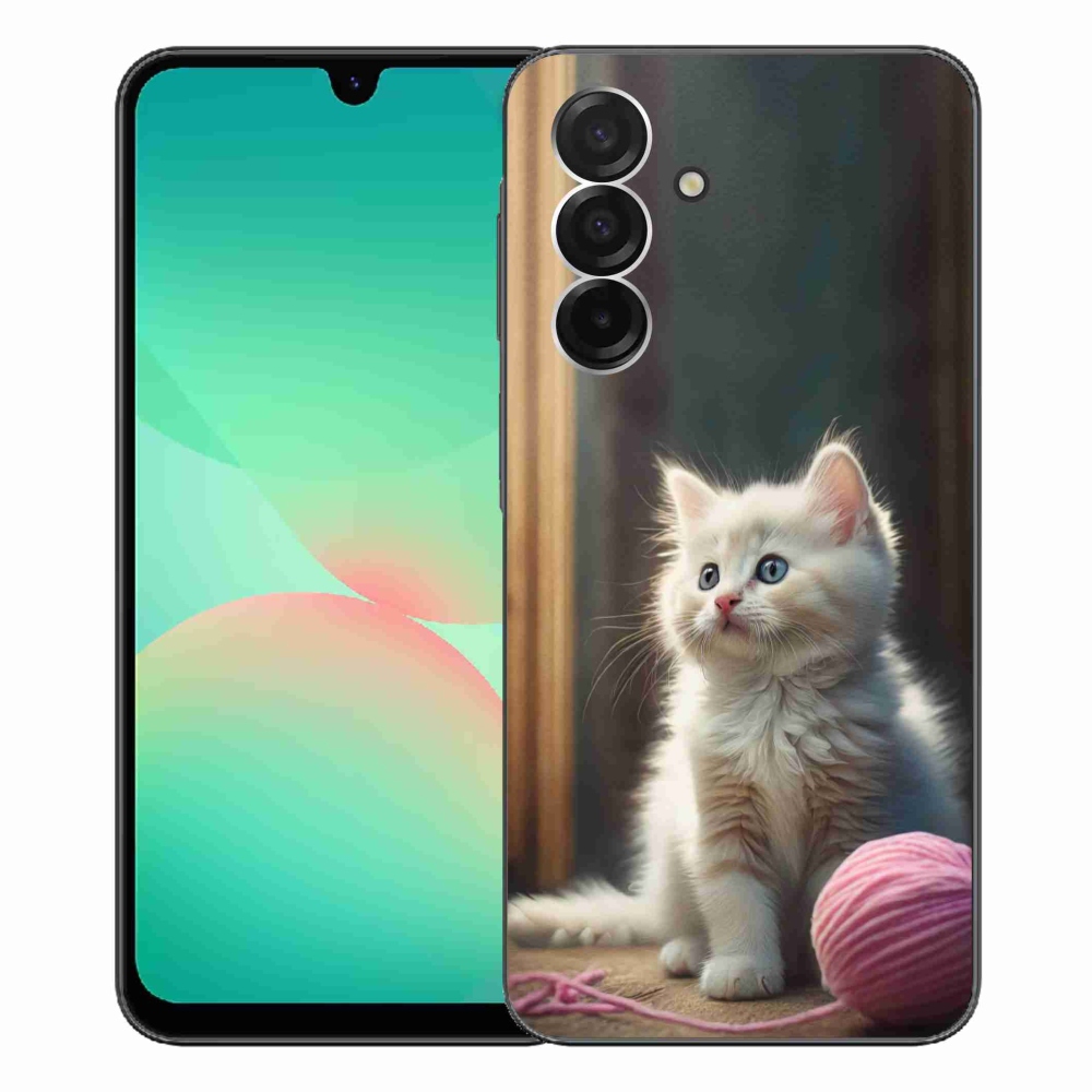 Gelový kryt mmCase na Samsung Galaxy A26 5G - bílé kotě 2