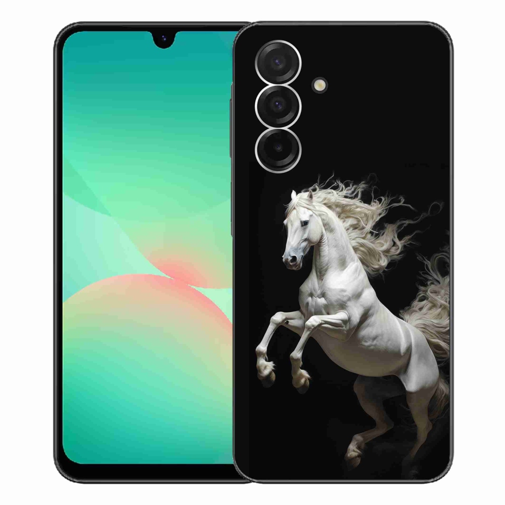 Gelový kryt mmCase na Samsung Galaxy A26 5G - bílý kůň 4