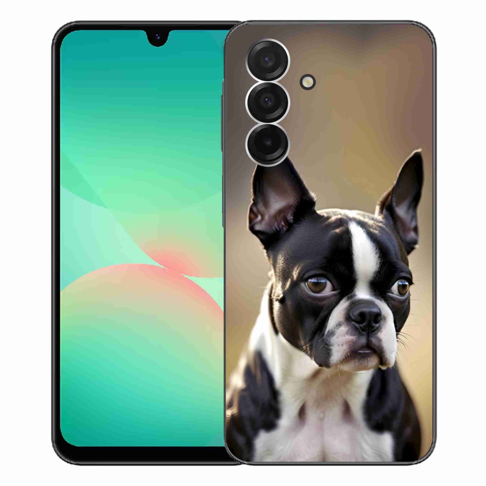 Gelový kryt mmCase na Samsung Galaxy A26 5G - bostonský teriér