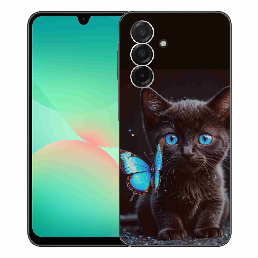 Gelový kryt mmCase na Samsung Galaxy A26 5G - černé kotě 3