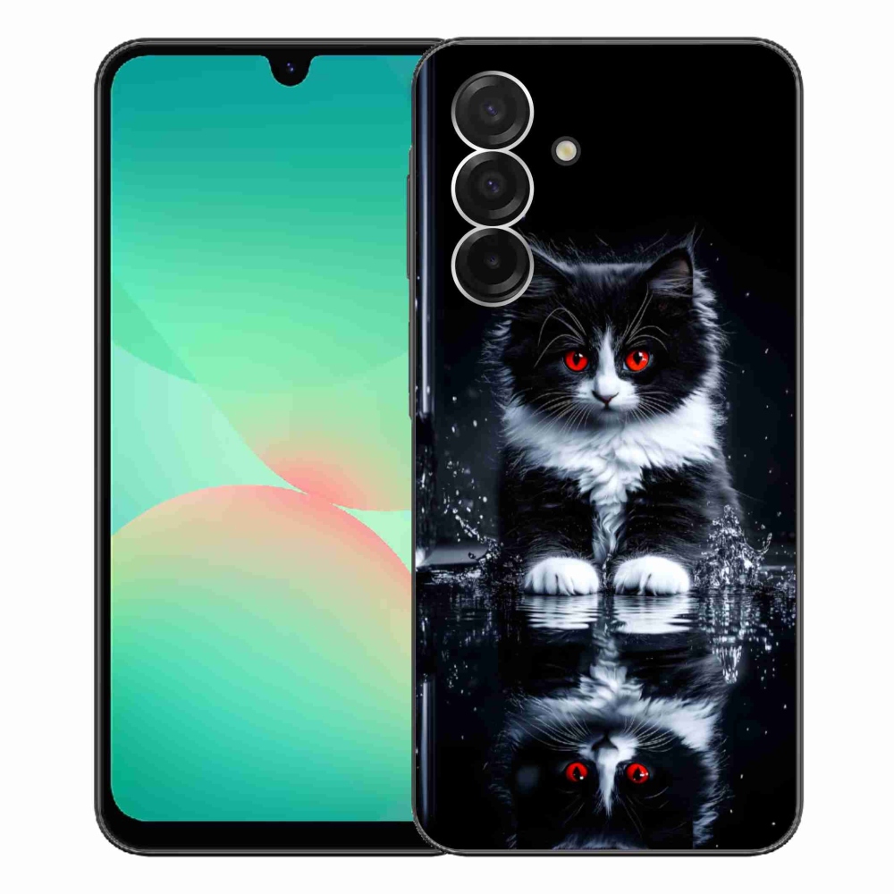 Gelový kryt mmCase na Samsung Galaxy A26 5G - černobílé kotě
