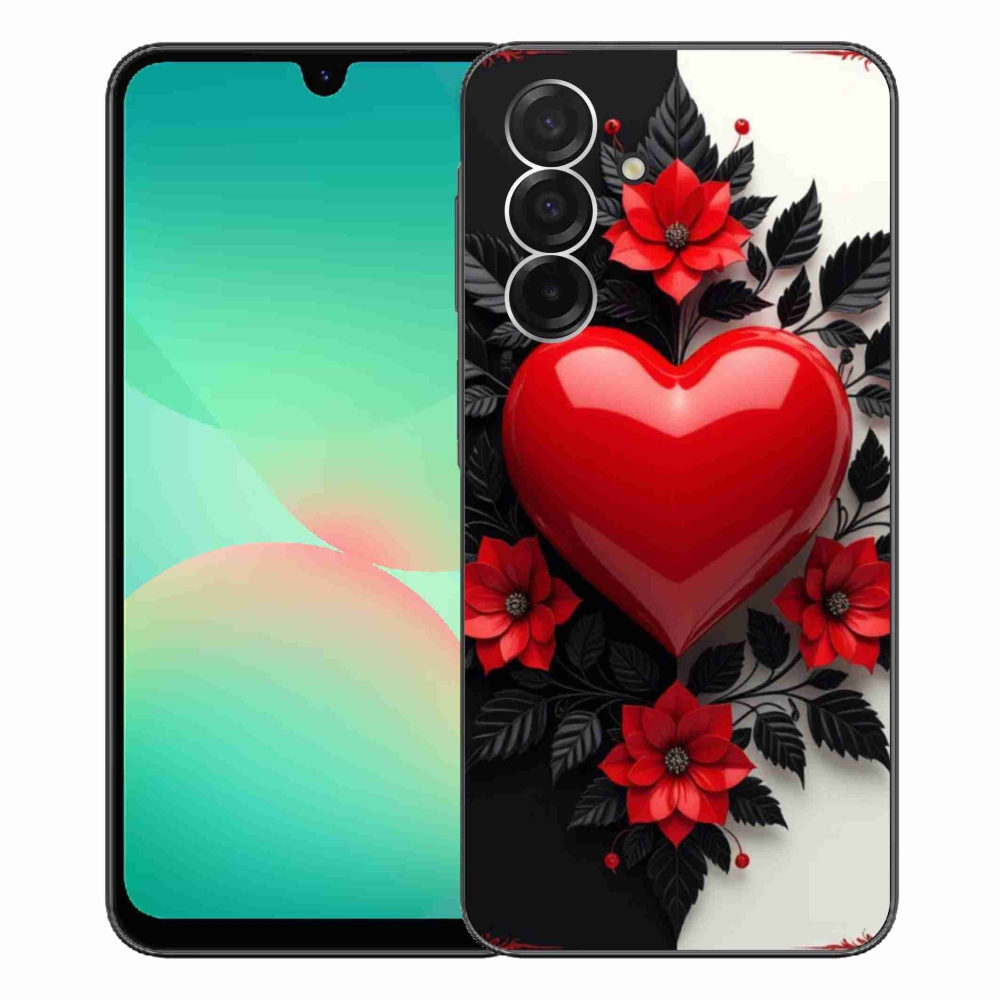 Gelový kryt mmCase na Samsung Galaxy A26 5G - červené srdce