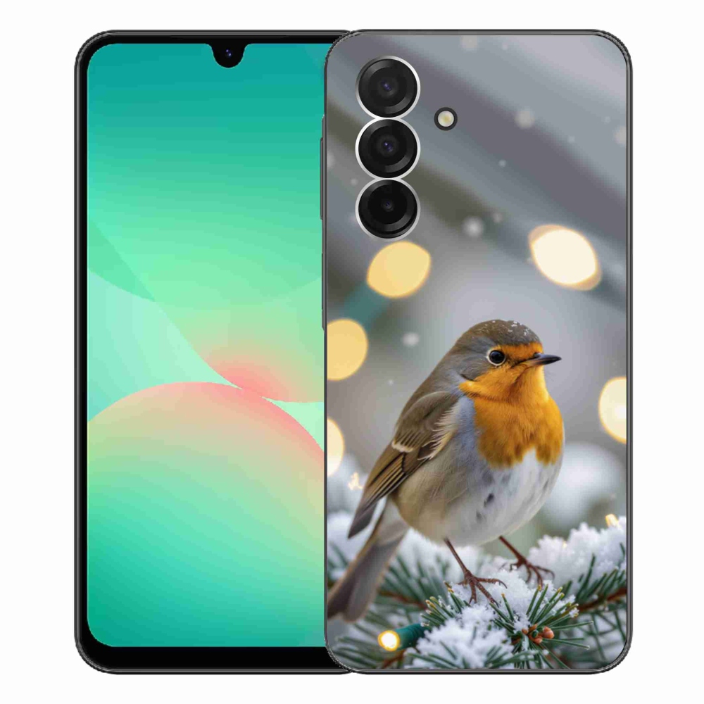 Gelový kryt mmCase na Samsung Galaxy A26 5G - červenka v zimě