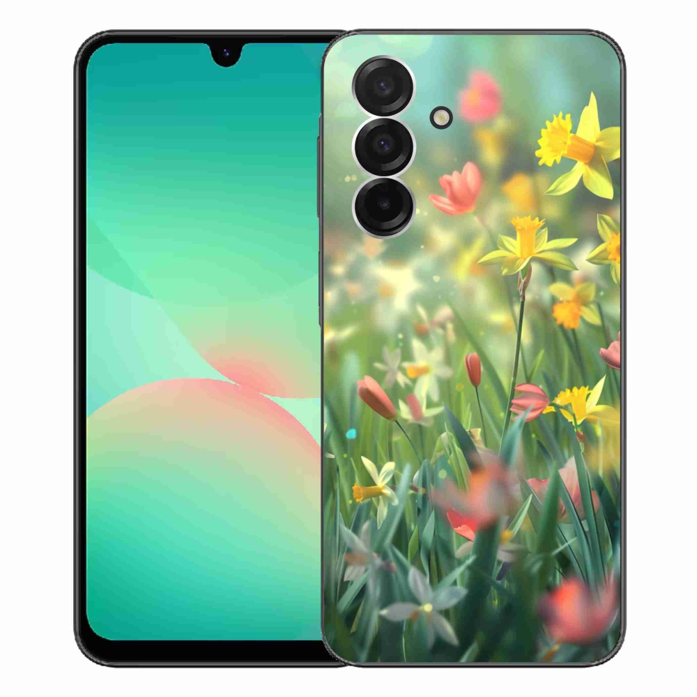 Gelový kryt mmCase na Samsung Galaxy A26 5G - jarní květy