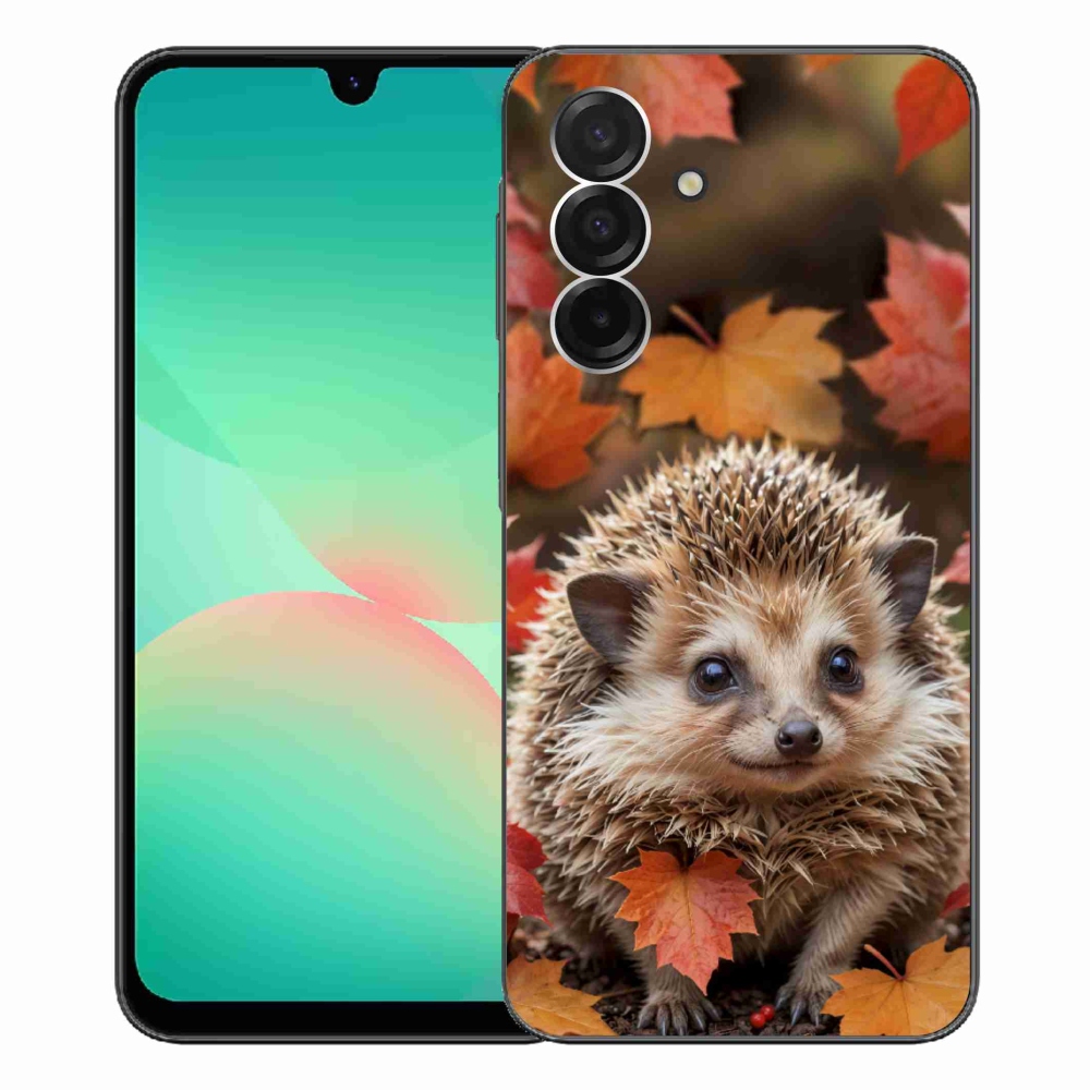 Gelový kryt mmCase na Samsung Galaxy A26 5G - ježek v listí