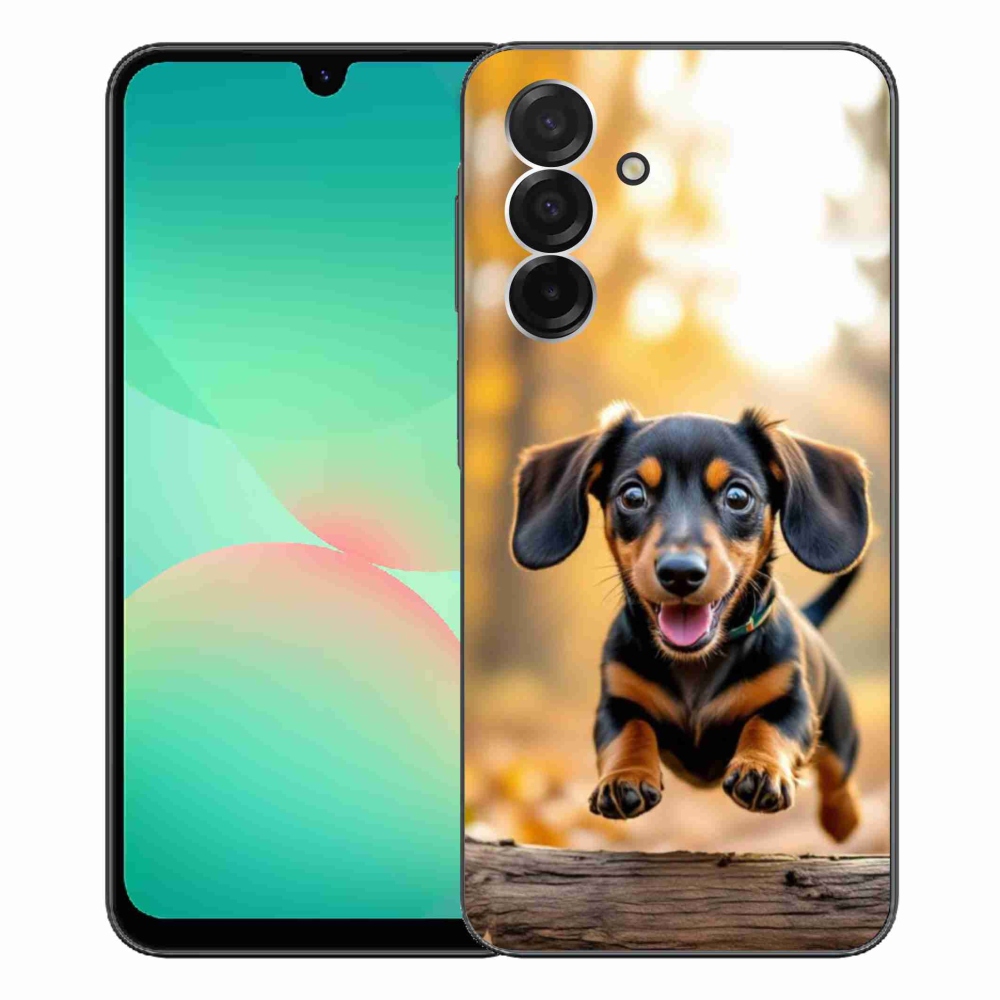 Gelový kryt mmCase na Samsung Galaxy A26 5G - jezevčík 2