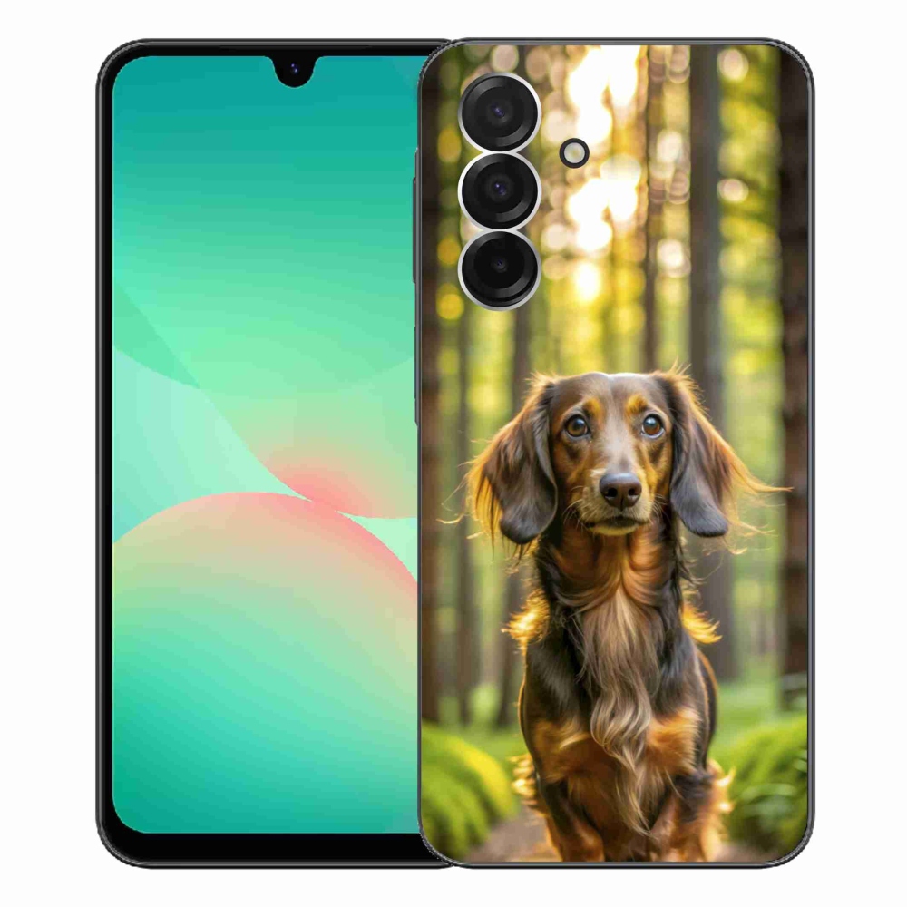 Gelový kryt mmCase na Samsung Galaxy A26 5G - jezevčík 4