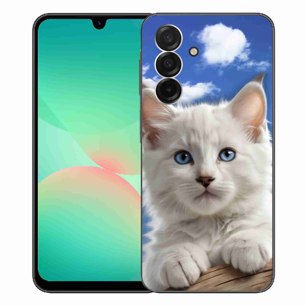 Gelový kryt mmCase na Samsung Galaxy A26 5G - kotě a oblaka