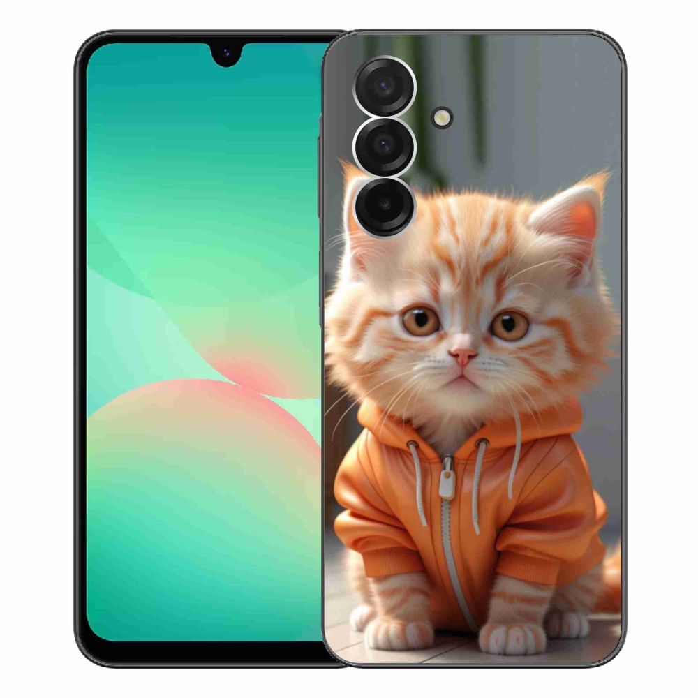 Gelový kryt mmCase na Samsung Galaxy A26 5G - kotě v mikině