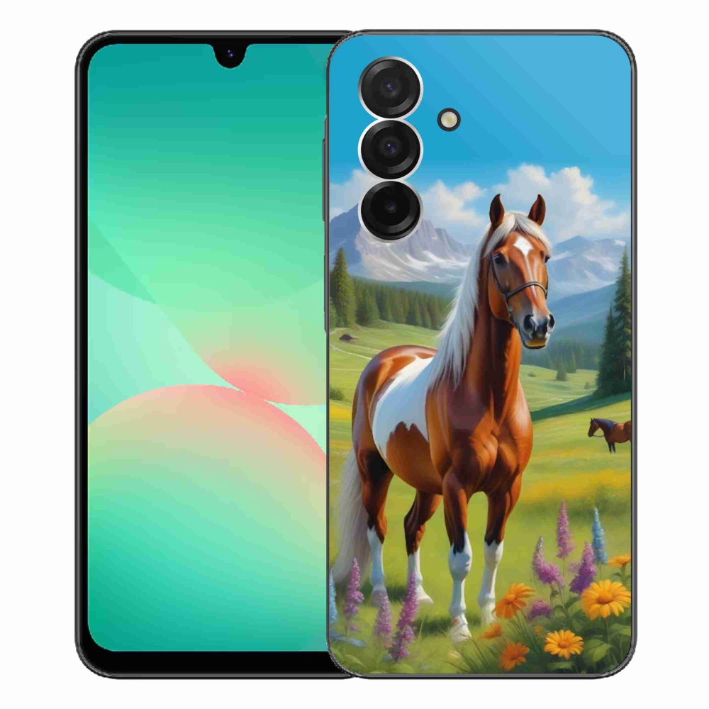 Gelový kryt mmCase na Samsung Galaxy A26 5G - kůň na louce