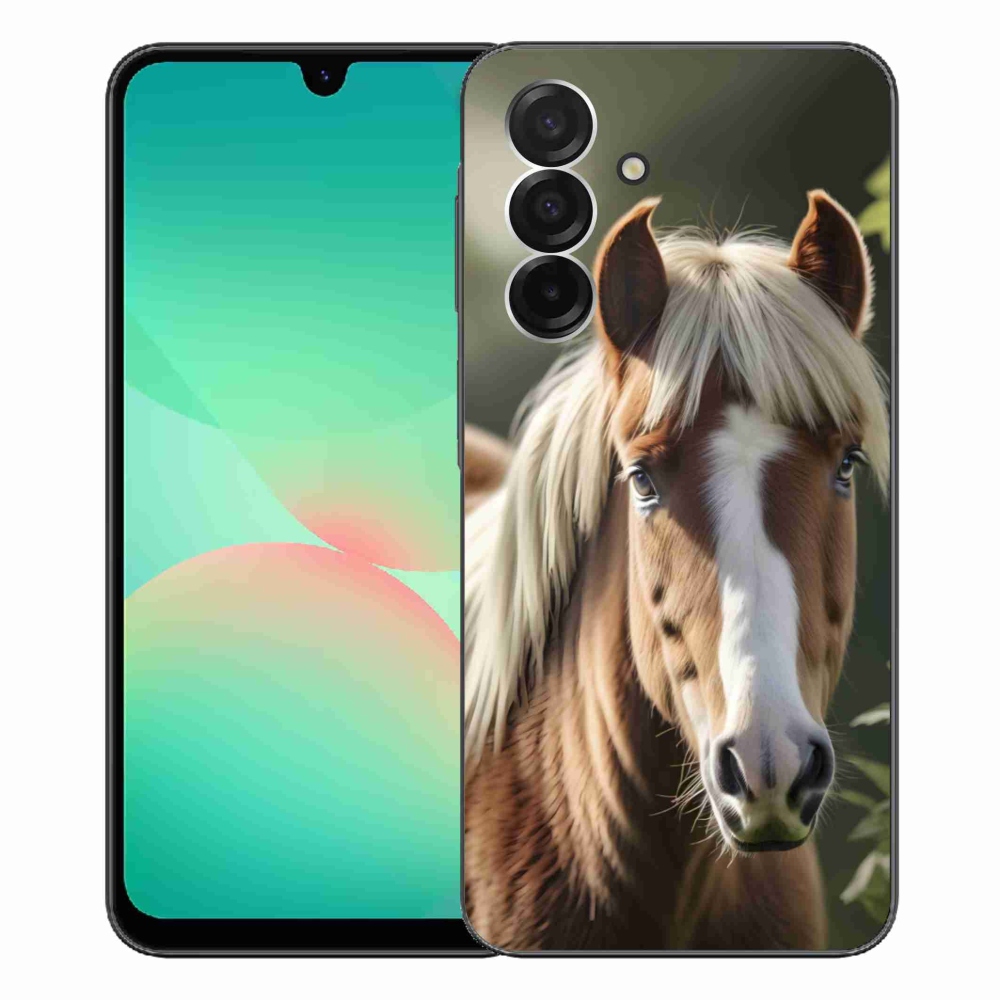 Gelový kryt mmCase na Samsung Galaxy A26 5G - kůň se světlou hřívou