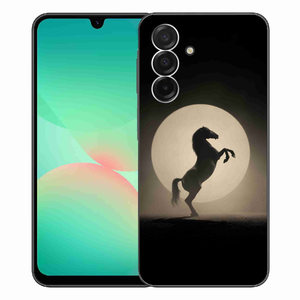 Gelový kryt mmCase na Samsung Galaxy A26 5G - kůň v siluetě