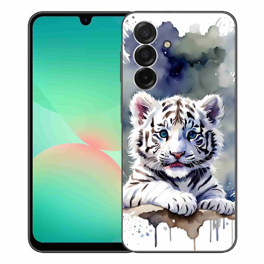 Gelový kryt mmCase na Samsung Galaxy A26 5G - mládě bílého tygra